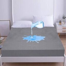 Terry cotton Ultra soft Breathable Waterproof King Bed Mattress protector Cover with Elastic 72 X 72 Inch (King Bed)-image-55