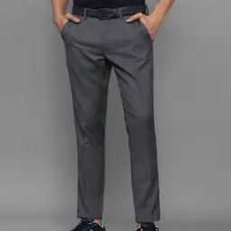 Checked Flat-Front Trousers-image-65