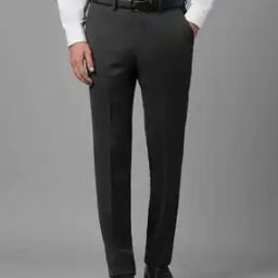 Slim Fit Flat-Front Trousers-image-24