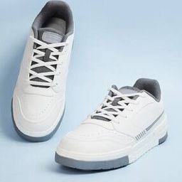 Men Lace Fastening Sneakers with Round Toes-image-86