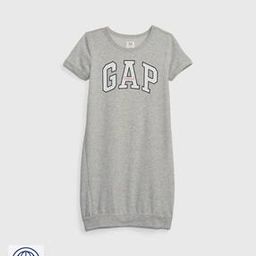 gap kids Brand Logo Printed SweaT-Shirt Dress with Short Sleeves-picture-48