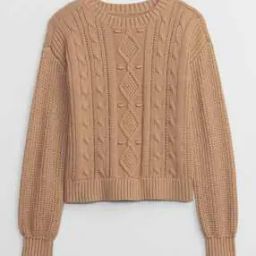 Cable-Knit Round-Neck Pullover-picture-11