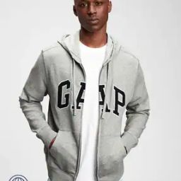 Logo Applique Zip-Front Hoodie-image-84