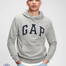 Logo Embroidered Hoodie with Kangaroo Pockets-image-37