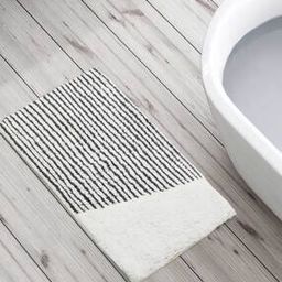 Striped Anti-Slip Bath Mat 24" x 16"-image-52