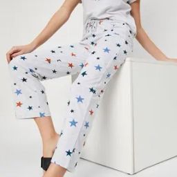 Women Star Print Regular Fit Pyjamas-picture-30
