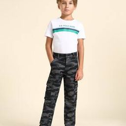 Boys Flat Front Camouflage Cargo Pants-picture-18