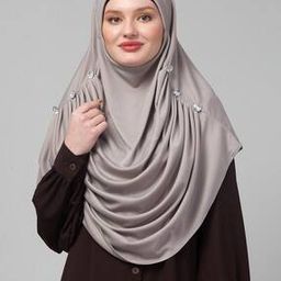 Women Embellished Pre-Stitched Hijab Scarf-image-35
