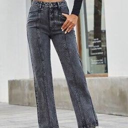 kotty Women High Rise Straight Jeans-picture-47