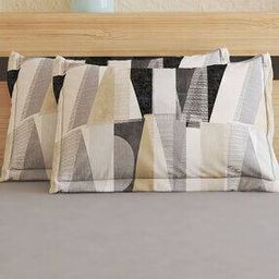 Set of 2 Geometric Print Pillow Covers -14