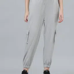 Heathered Joggers with Drawstring Waist-image-69