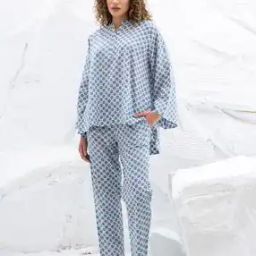 say Women Star Print Top & Pyjamas Set-picture-26