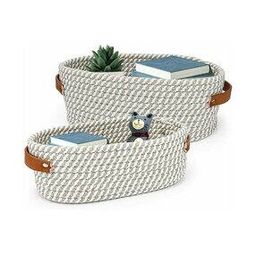 Set of 2 Rope Storage Baskets-10
