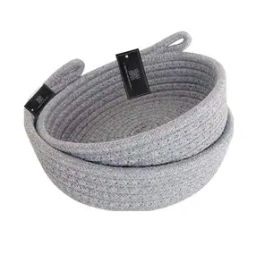Set of 2 Rope Storage Baskets-19
