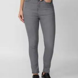 Women Lightly Washed Skinny Fit Jeans-image-4