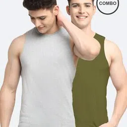friskers Pack of 2 Sleeveless Vests-picture-14