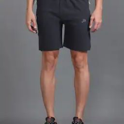 Men Regular Fit Knit Shorts with Insert Pockets-picture-45