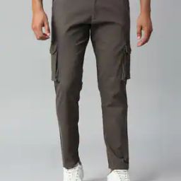 Tapered Fit Flat-Front Cargo Pants-image-25