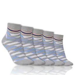 Pack of 5 Striped Ankle-Length Socks-image-41