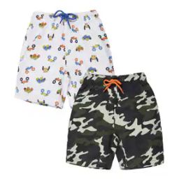 Pack of 2 Printed Flat-Front Bermuda Shorts-8