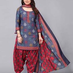 Floral Print Unstitched Dress Material-image-17