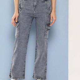 Girls Straight Jeans with 5-Pocket Styling -image-50