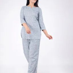 Women Floral Print Top & Pyjamas Set-picture-31
