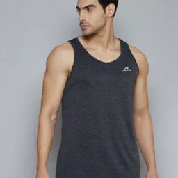 Sleeveless T-shirt with Logo Print-image-17