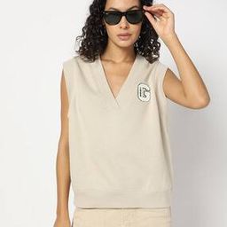 V-Neck Sleeveless Tank Top-image-92