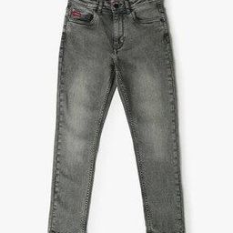 Boys Mid-Wash Regular Fit Jeans-image-91