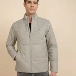 Men Regular Fit Puffer Jacket with Insert Pockets-picture-8