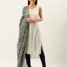 Floral Print Cotton Dupatta-12