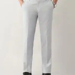 Men Straight Fit Flat-Front Trousers-image-39