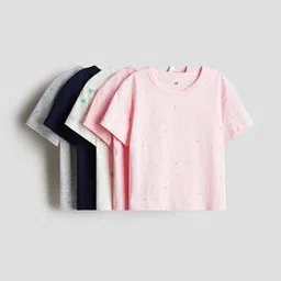 Pack Of 5 Girls Regular Fit T-Shirt-image-108
