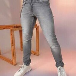 Men Lightly Washed Slim Fit Jeans-picture-45