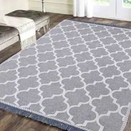 Chennile Foldable Dhurrie with Fringed Hem 4' x 6'-image-41