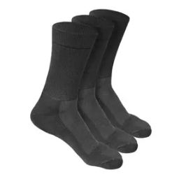 Pack of 3 Bamboo Men Crew Socks - Odour Free & Soft Elastane-image-1