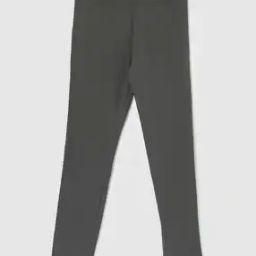 Girls Solid Full-Length Leggings-7