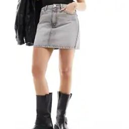 Women Washed High-Waist Pencil Skirt-image-20