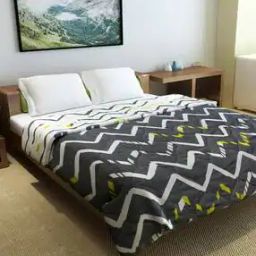 Ultra Soft Microfiber Polyester 150 GSM Chevron Print Double Reversible Comforter-26