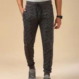 Men Camouflage Print Straight Track Pants-image-36