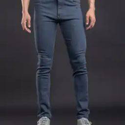 Men Washed Slim Jeans-image-98