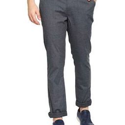 Checked Tapered Fit Trousers-image-71