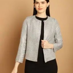 Round-Neck Jacket with Half-Button Clousre-image-16