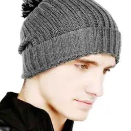 Men Bhcp-130818-026-m Knitted Pom-Pom Beanie Cap-picture-1