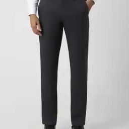 Men Slim Fit Flat-Front Trousers-image-47