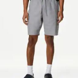 Men Regular Fit Shorts with Flap Pockets-image-26