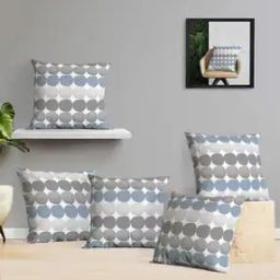 Set of 5 Geometric Print Cushion Covers-23