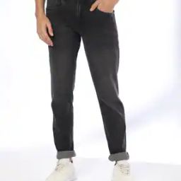 Men Lightly Washed Regular Slim Fit Jeans-image-28