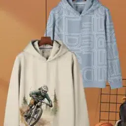 hellcat Boys Pack of 2 Graphic Print Hoodies-picture-38